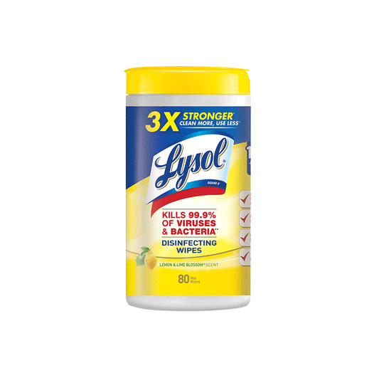 Lysol Disinfecting Wipes, Lemon & Lime Blossom, 80ct